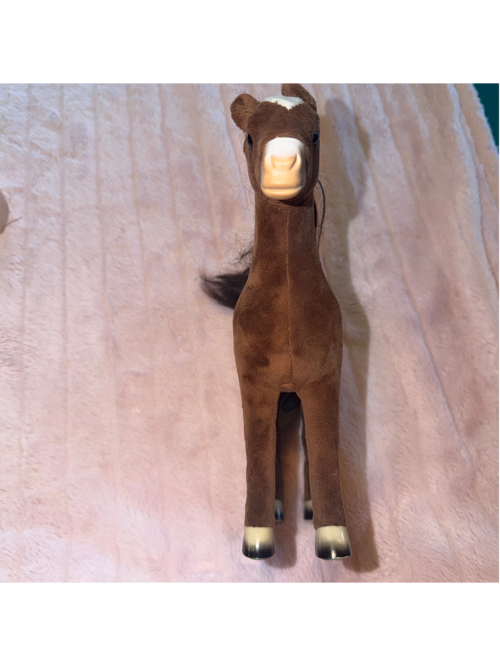Girls & Boys Paradise Kids Play Animal 19”Around Horse Toy Brown Black Jointed - Picture 3 of 5